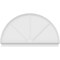 Ekena Millwork Half Round 3 Spoke Architectural Grade PVC Combination Pediment, 80"W x 46-3/4"H x 2-3/4"P PEDPC080X470HRO03 - alternate 4